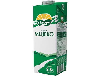 Vindija 'z bregov trajno mlijeko 2,8% m.m. s čepom 1 L