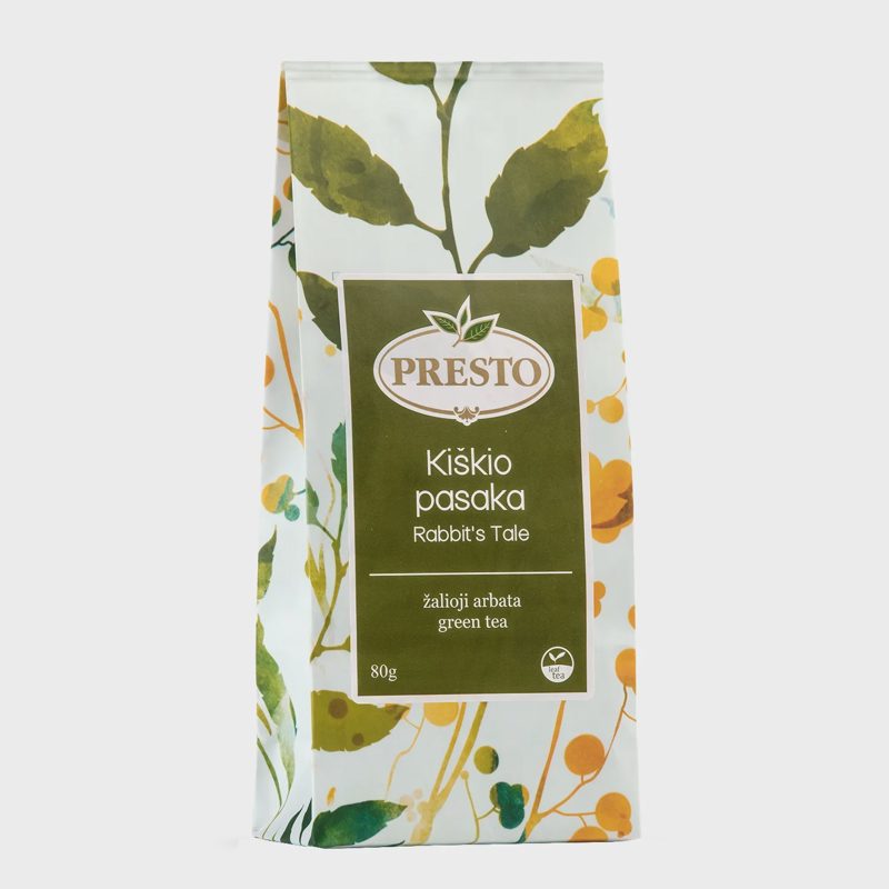 Žalioji arbata PRESTO KIŠKIO PASAKA, 80 g