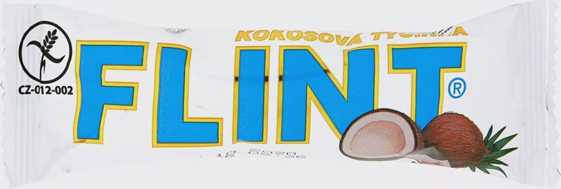 Flint Kokosová tyčinka polévaná bílou cukrářskou polevou 50g