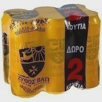Ζύθος Βαπ Μπίρα Κουτι 500ml 4+2 Δώρο