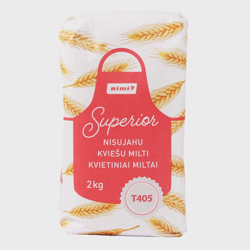 Kvietiniai miltai RIMI, 405 D, 2 kg