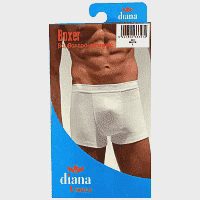 Diana Boxer Ανδρικό Λευκό Βαμβακερό Ελαστικό (S-M-L-XL)