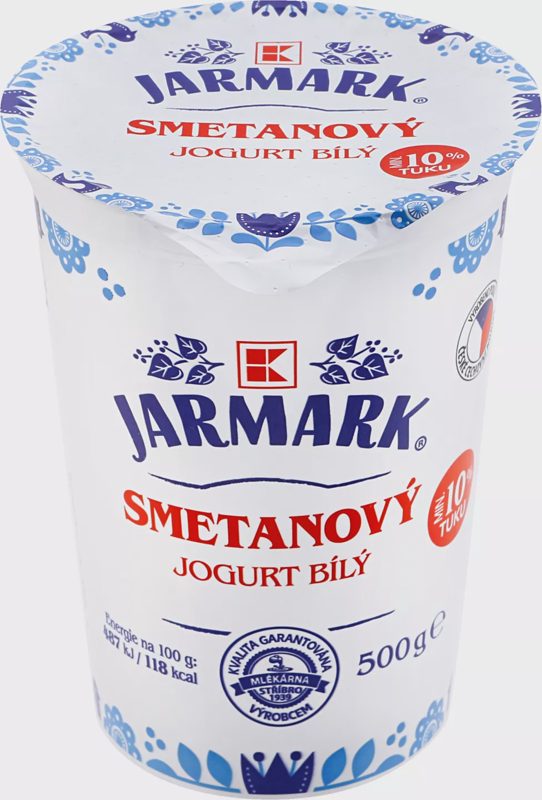 Smetanový bílý jogurt
