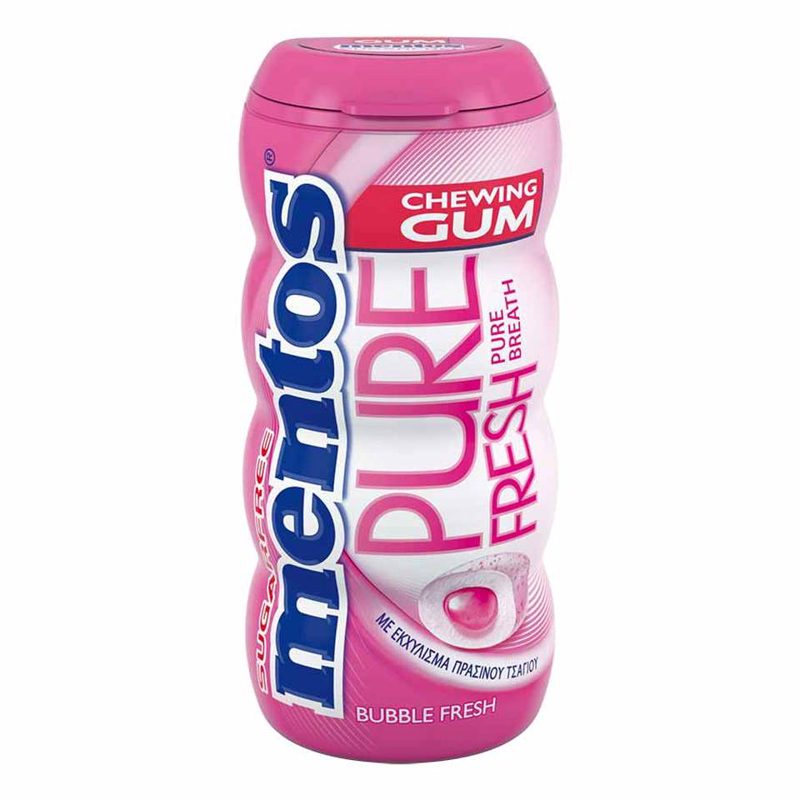 Mentos Pure Fresh Pocket Bottle Bubble Fresh Τσίχλες 28gr