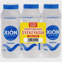 ΧΙΩΝ Αλάτι Πλαστική Φιάλη 3x400gr Family Pack