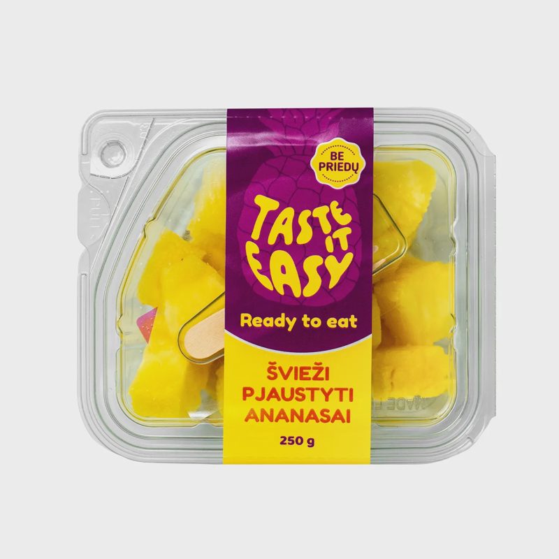 Šviežiai supjaustyti ananasai 250g