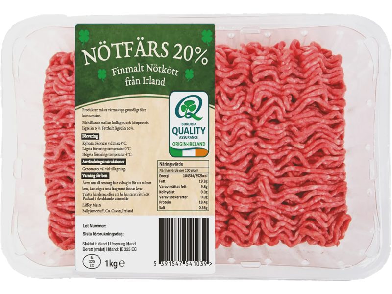 Nötfärs 20%