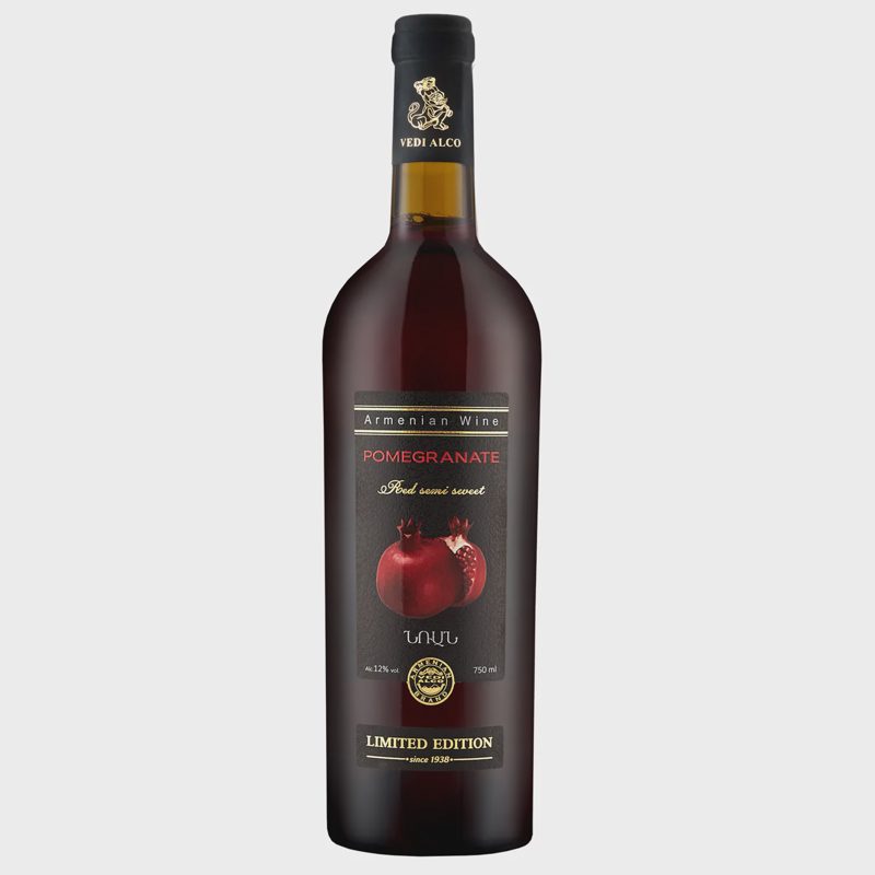Pusiau saldus granatų vynas VEDI-ALCO, 0,75l