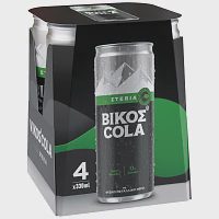 Βίκος Cola Stevia 4x330ml