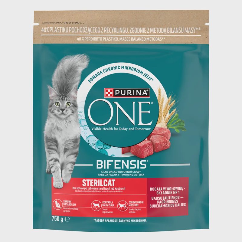 S. pašaras PURINA ONE katėms su kalak., 750 g