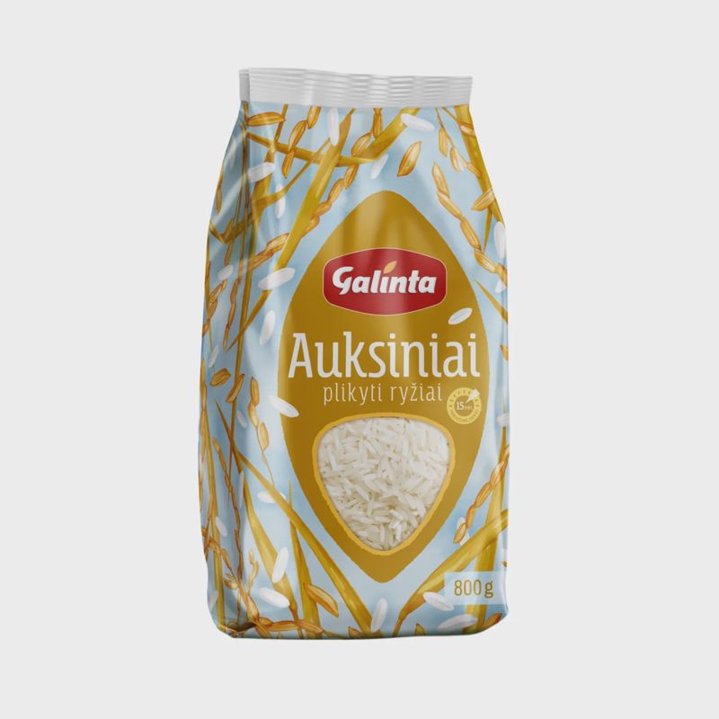 Plikyti ryžiai GALINTA AUKSINIAI, 800 g