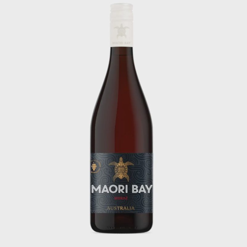 Raud. s. vynas MAORI BAY SHIRAZ, 14 %, 0,75 l