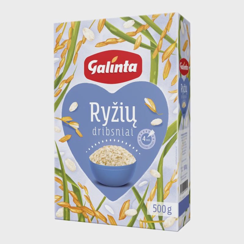 Ryžių dribsniai dėžutėje GALINTA, 500 g
