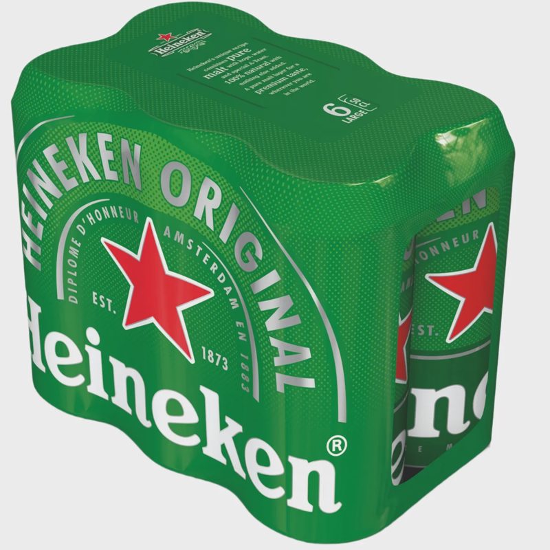 Alus HEINEKEN, 5 %, 6 X 0,5 l