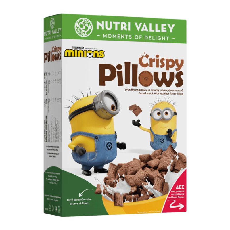 Nutri Valley Δημητριακά Minions Crispy Pillows 375gr