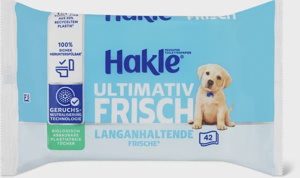 Hakle Feuchttücher Klassische Sauberkeit Mizellenwasser & Baumwollduft