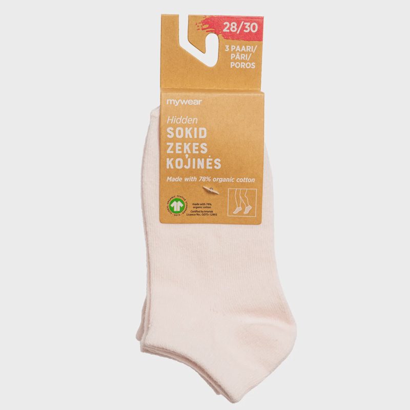 Vaik. kojinės MYWEAR, rausv., 3 poros, 28/30