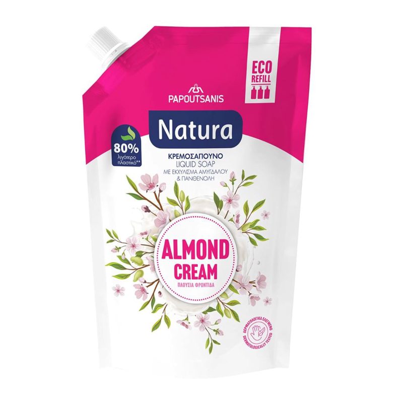 Natura Ανταλλακτικό Υγρό Κρεμοσάπουνο Ανταλλακτικό 750ml