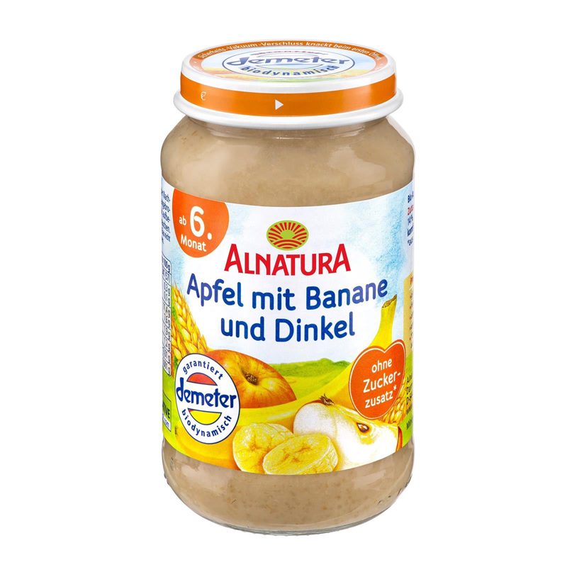 Alnatura Apfel mit Banane & Dinkel