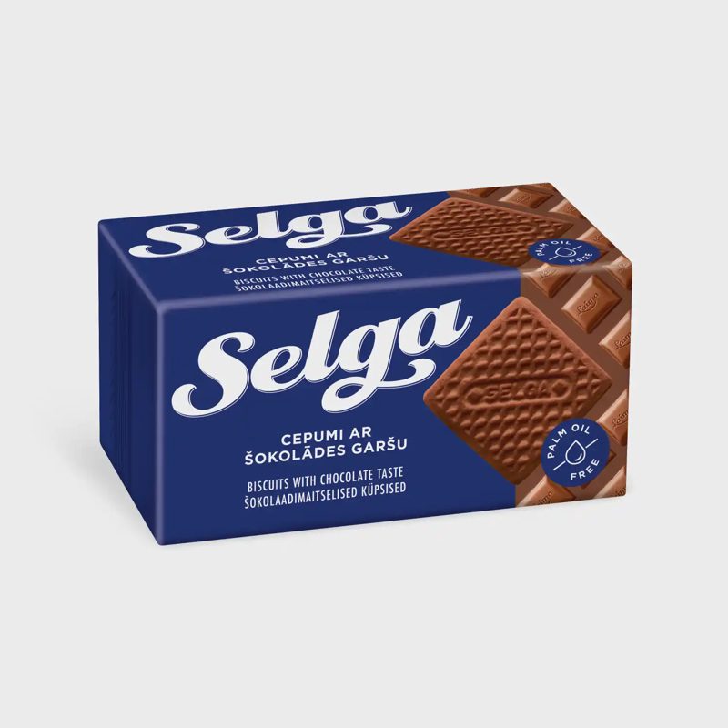 Sausainiai SELGA, šokolado skonio, 180 g