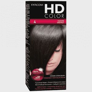 HD Color Σετ Βαφής Μαλλιών Ν4 Καστανό