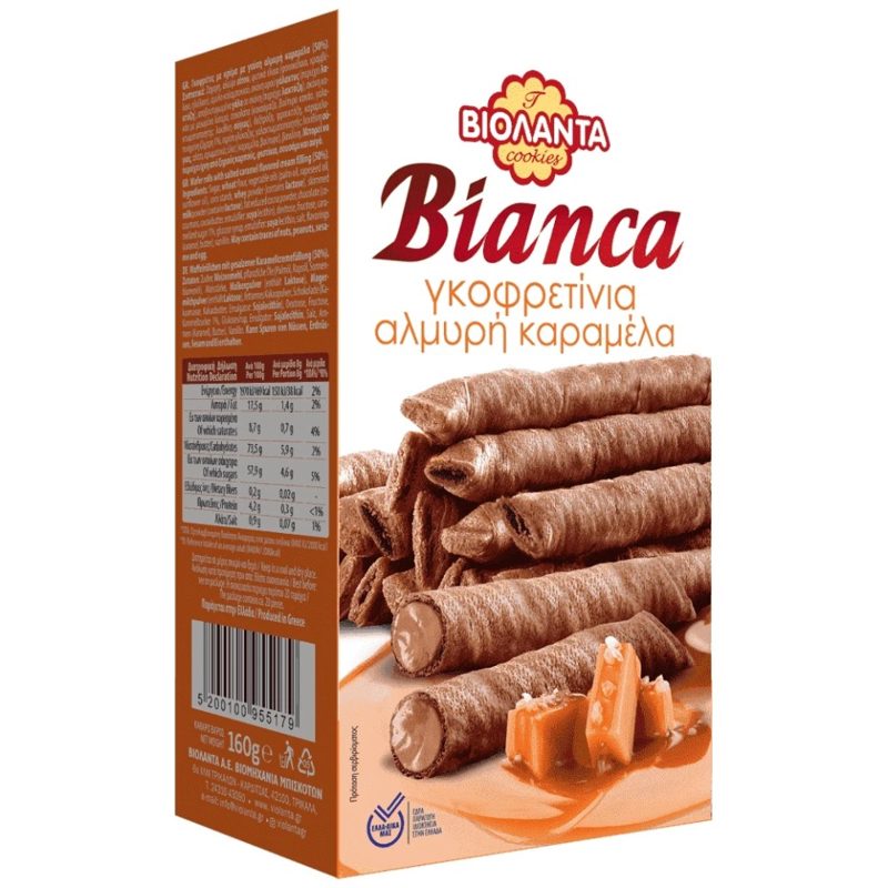Βιολάντα Γκοφρετίνα Bianca Κρέμα Αλμυρή Καραμέλα 160gr