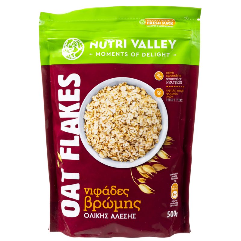 Nutri Valley Βρώμη Ολικής 500g