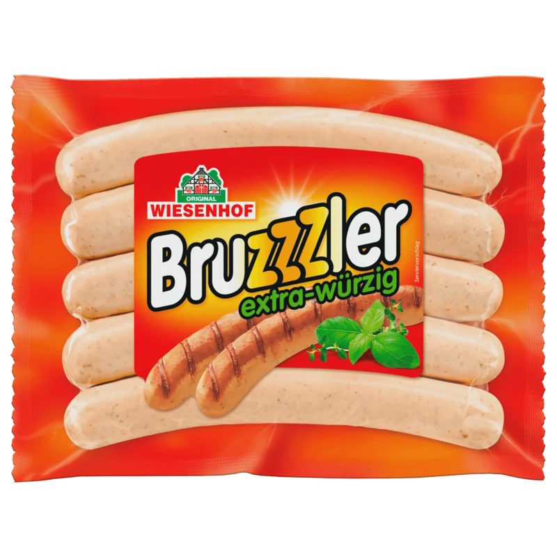 Geflügelbratwurst Bruzzler, extra würzig