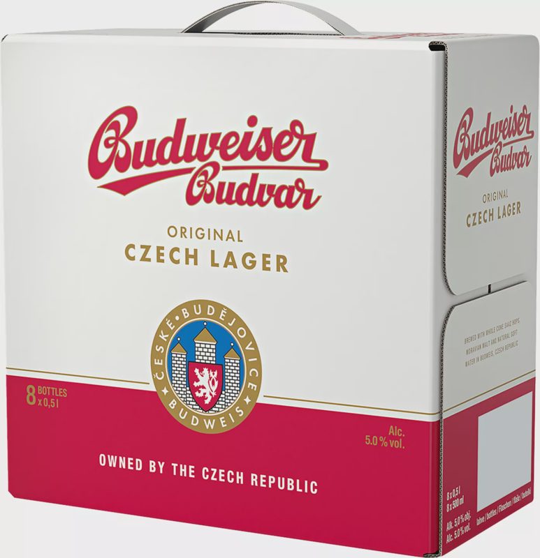 Budweiser Budvar Original pivo ležák světlé 8 x 0,5l