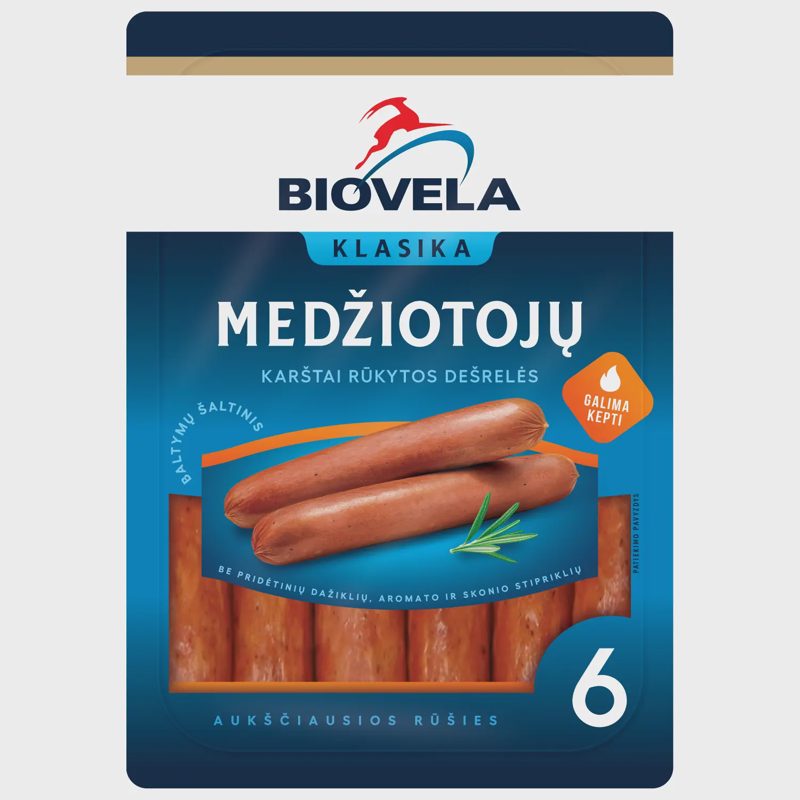 K. rūkytos MEDŽIOTOJŲ dešrelės, a. r., 250 g