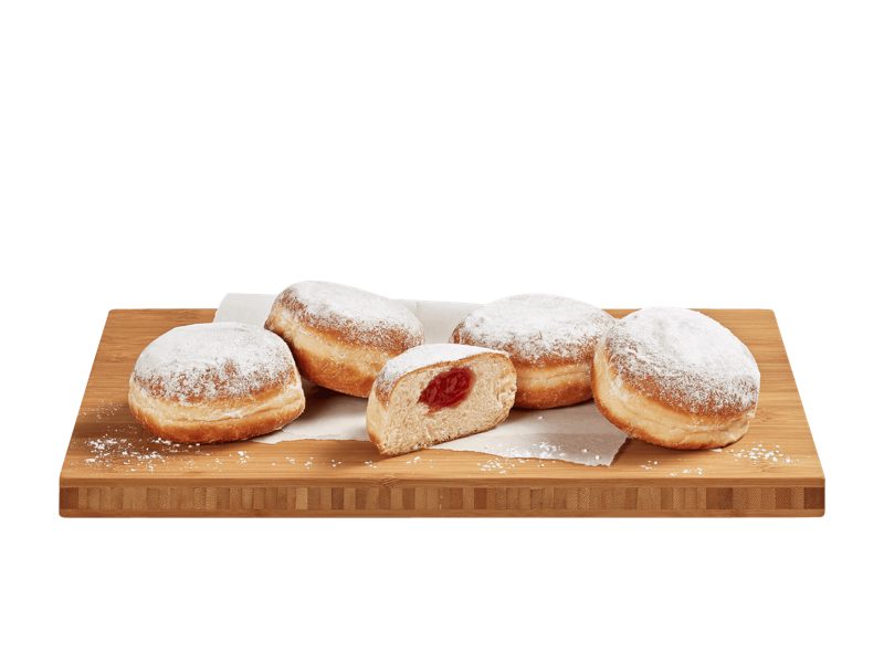 Berliner mit Mehrfruchtfüllung