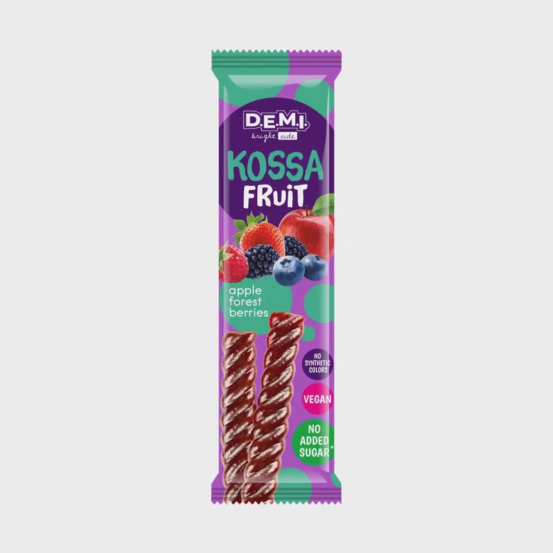 Želin. sald. su uogų sult. KOSSA FRUIT, 15 g