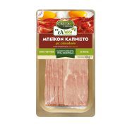 CRETA FARMS Εν Ελλάδι Καπνιστό Μπέικον με Ελαιόλαδο σε φέτες Χωρίς γλουτένη 100g