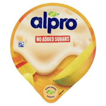 ALPRO Alternativa Vegetale Allo Yogurt, Gusto Mango, Senza Lattosio, Senza Conservanti, 135g