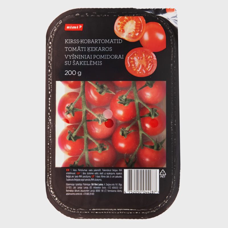 Vyšniniai pomidorai ant šakelių RIMI, 200 g