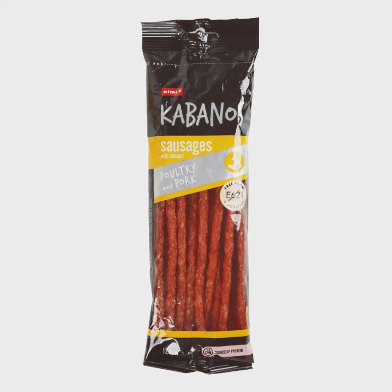 Dešrelės su sūriu KABANOS RIMI, 120 g