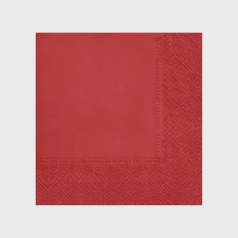 Servetėlės PAW 33x33cm, 20vnt, raudona