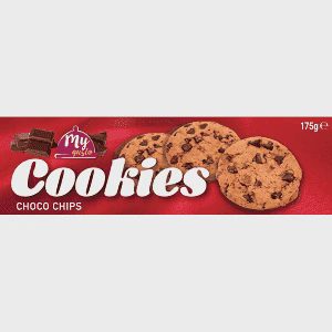 My Gusto Μπισκότα Cookies Κομματάκια Σοκολάτας 175gr