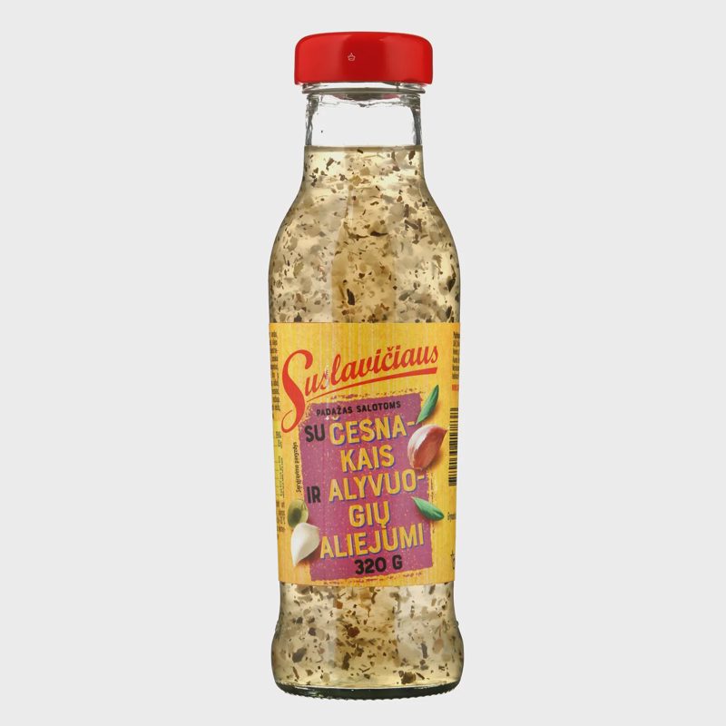 SUSLAVIČIAUS padažas su česn.,al. aliej.,320g