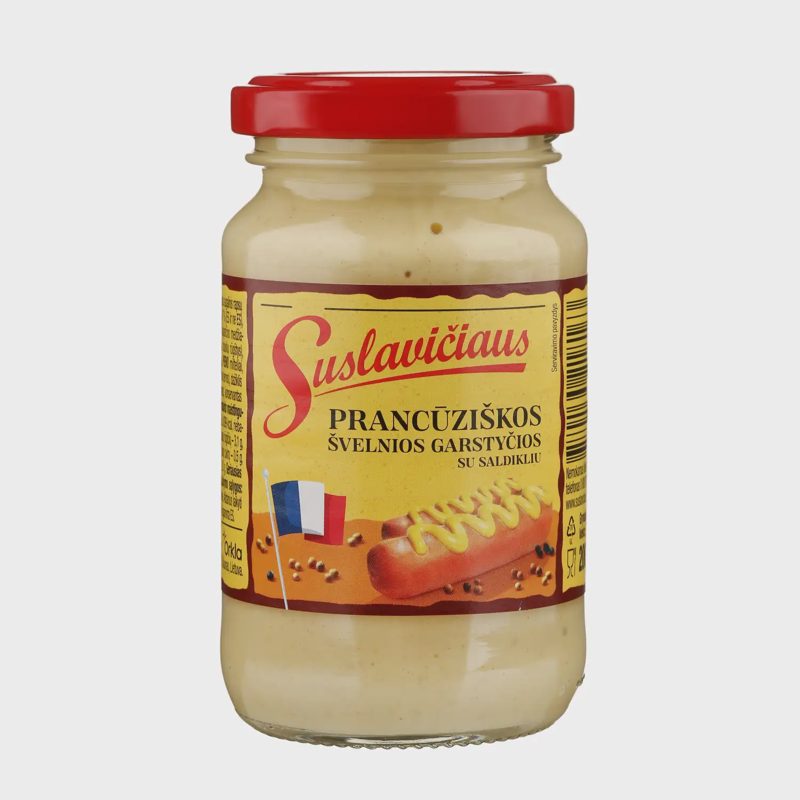 Pranc. SUSLAVIČIAUS garstyčios su sald., 200g