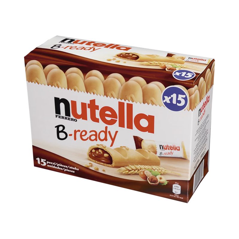 Nutella B-Ready Biscuits fourrés à la pâte à tartiner x 15 portions