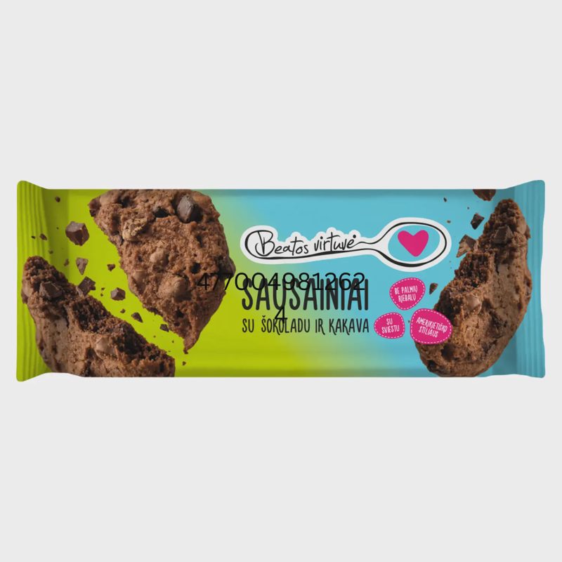 Sausainiai su šok. kak. BEATOS VIRTUVĖ, 150g