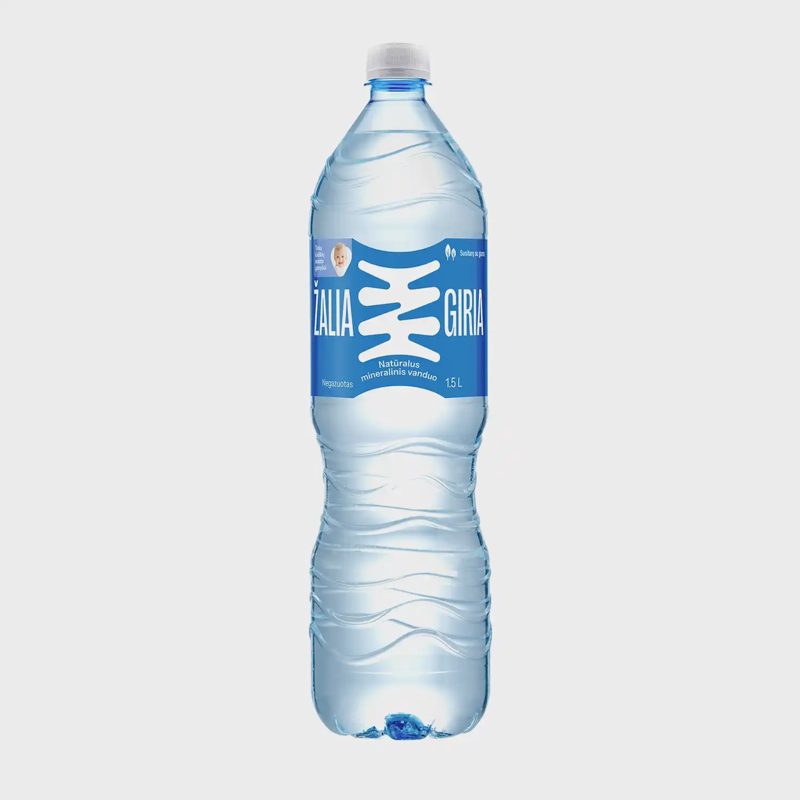 Negaz. nat. miner. vanduo ŽALIA GIRIA, 1,5 l