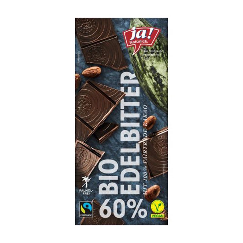 Ja! Natürlich 60% Edelbitter Schokolade