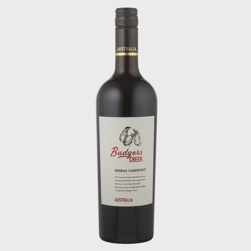 Raud.saus.vynas BADGERS CREEK SHIRAZ, 0,75l