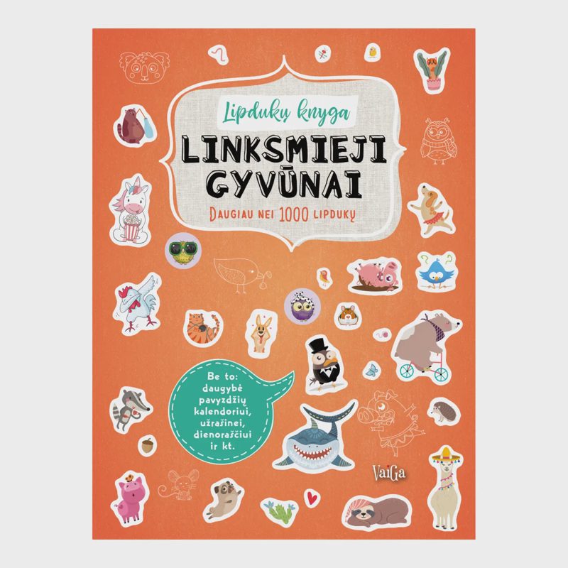 Knyga LIPDUKŲ KNYGA. LINKSMIEJI GYVŪNAI