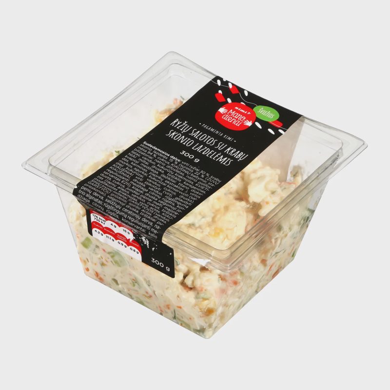 Ryžių salotos su krabų skonio lazdelėmis,300g