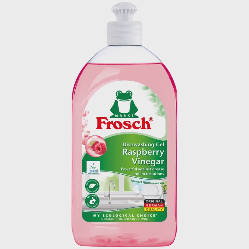 Indų ploviklis aviečių kvapo FROSCH, 500 ml