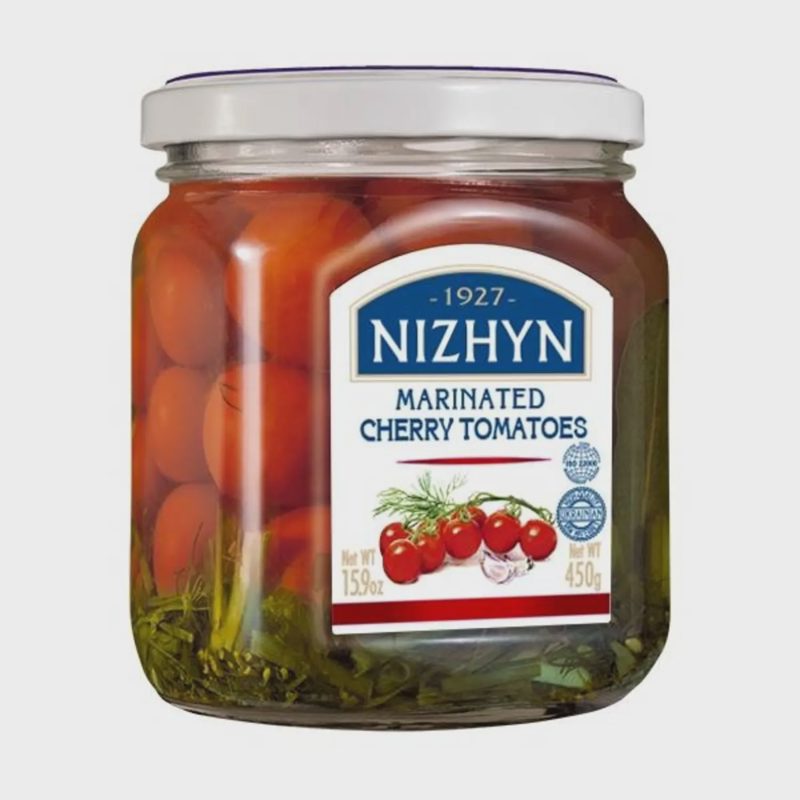 Marinuoti vyšniniai pomidorai NIZHYN, 450 g