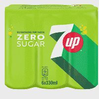 7 up Zero 330ml 6τεμ